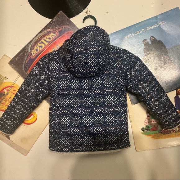 NORTH FACE TODDLER REVERSIBLE MOSSBUD SWIRL JACKET 3T - Picture 6 of 9